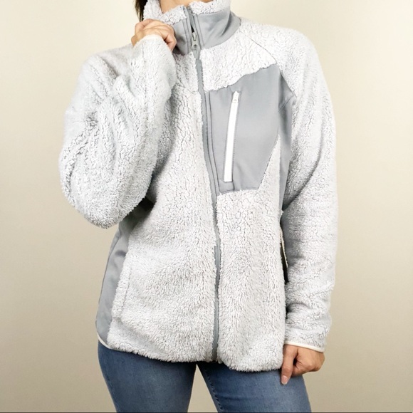 columbia fuzzy fleece jacket
